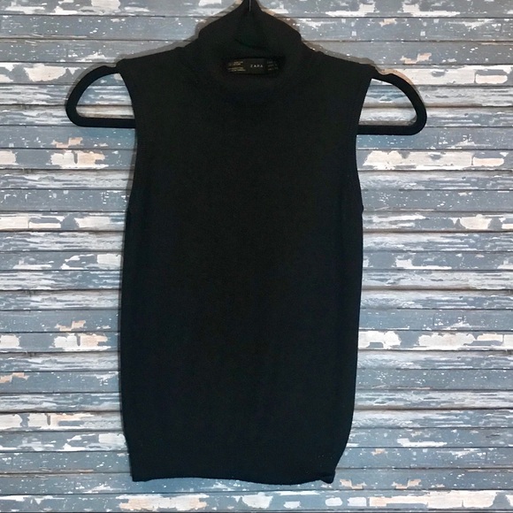 Zara Tops - Zara Black sleeveless turtleneck Zara Tops - Zara Black sleeveless turtleneck